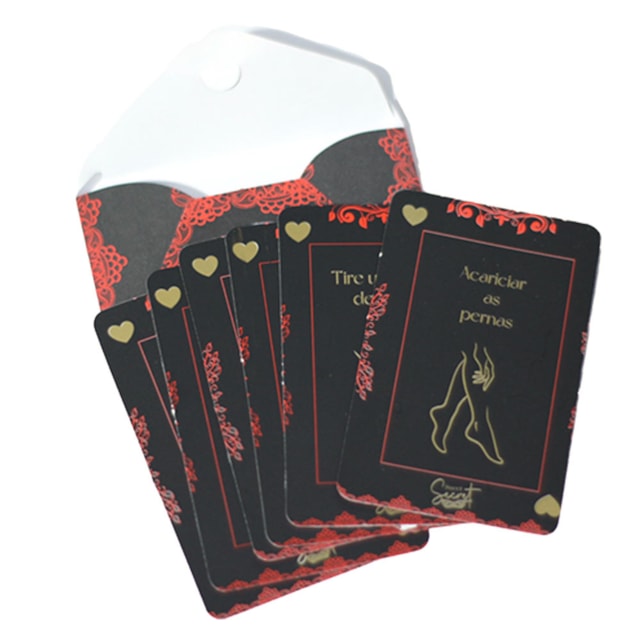 Baralho Sensual com 6 Cartas e Envelope - Sweet Secret - Pct c/ 10un