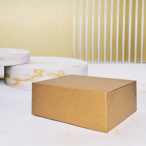 Caixa para Presente Kraft, “P” 14,5x13x6cm, Basics - Pct 10un