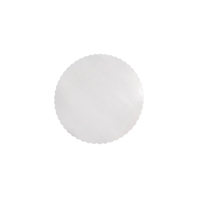 Cake Board Dupla Face 26 CM Branco/Prata - Unitário Cake Board Dupla Face 26 CM Branco/Prata - Unitário