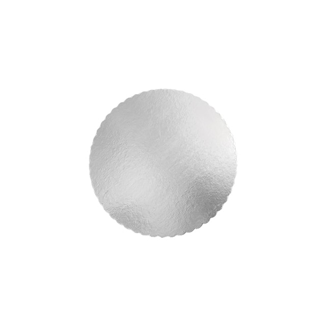 Cake Board Dupla Face 35 CM Branco/Prata - Unitário Cake Board Dupla Face 35 CM Branco/Prata - Unitário