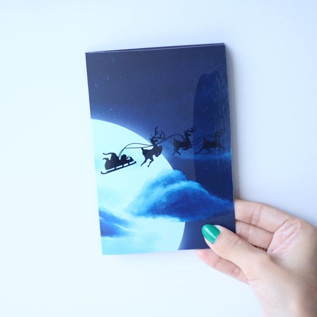 Cartão De Natal, Estrela - 10 Un