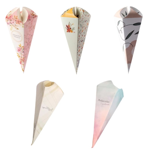 Embalagem para Cone Trufado com Papel, 50 un - Linha Anual Embalagem para Cone Trufado com Papel, 50 un - Linha Anual