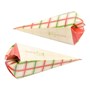 Embalagem para Cone Trufado com papel – Natal – 25un - ACONCHEGO