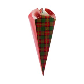 Embalagem para Cone Trufado com papel – Natal – 25un - HOME