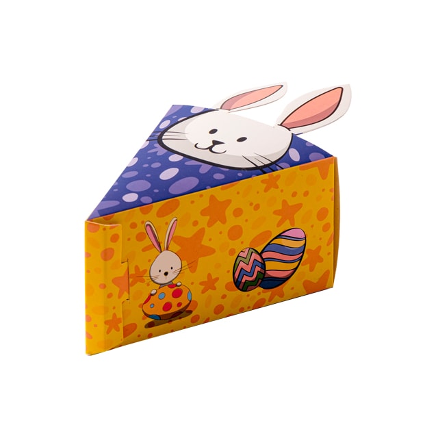 Embalagem para Fatia de Bolo com berço, Meu Coelhinho - 50un Embalagem para Fatia de Bolo com berço, Meu Coelhinho - 50un