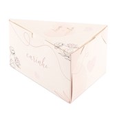 Produto Embalagem para Fatia de Bolo com papel - Mães e Namorados - 50un - Carinho