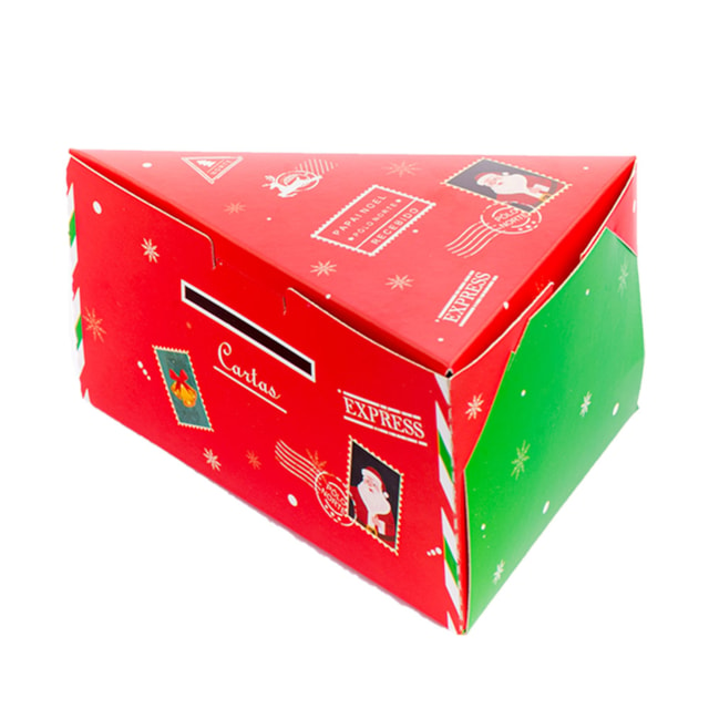 Embalagem para Fatia de Bolo com papel - NATAL - 25un - EXPRESS