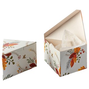 Embalagem para Fatia de Bolo com papel - Pct 50un - M (13x10x7cm) - VIENA