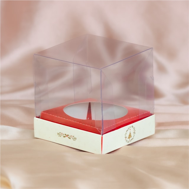 Embalagem para Mini Panetone/Chocotone Premium 10x10x10cm, Nobre - 10un Embalagem para Mini Panetone/Chocotone Premium 10x10x10cm, Nobre - 10un
