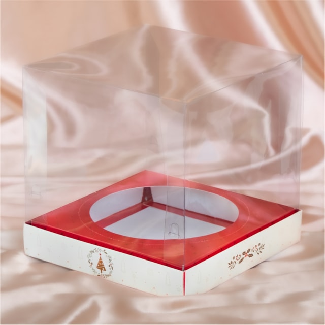 Embalagem para Panetone/Chocotone Premium 20x20x20cm, Nobre - 10un Embalagem para Panetone/Chocotone Premium 20x20x20cm, Nobre - 10un