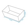 Forma Forneável para Bolo c/ Tampa (14,5x7x5,5cm) - 50un - Linha Anual