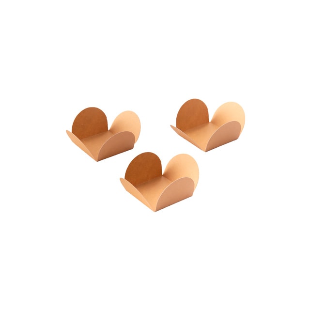 Forminha De Doce 4 Pétalas, Bege - 50 Un Forminha De Doce 4 Pétalas, Bege - 50 Un