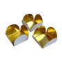 Forminha De Doce 4 Pétalas, Metalizada Ouro - 50 Un