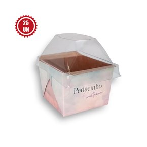 Mini Box Forneável com tampa, Aquarela - 25un