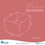Mini Box Forneável com Tampa, ROUGE - Pct c/ 50un